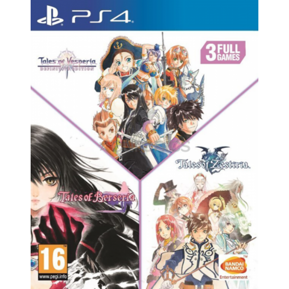 Tales of Vesperia + Tales of Berseria + Tales of Zestiria Compilation [PS4, русские субтитры]