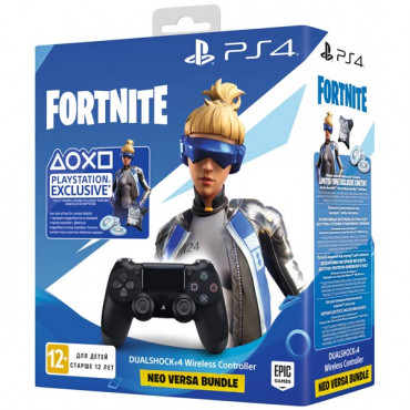DualShock 4 v2 + fortnite (черный) новый