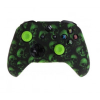 Чехол защитный XB One Silicon Case for Controller Черепа Green